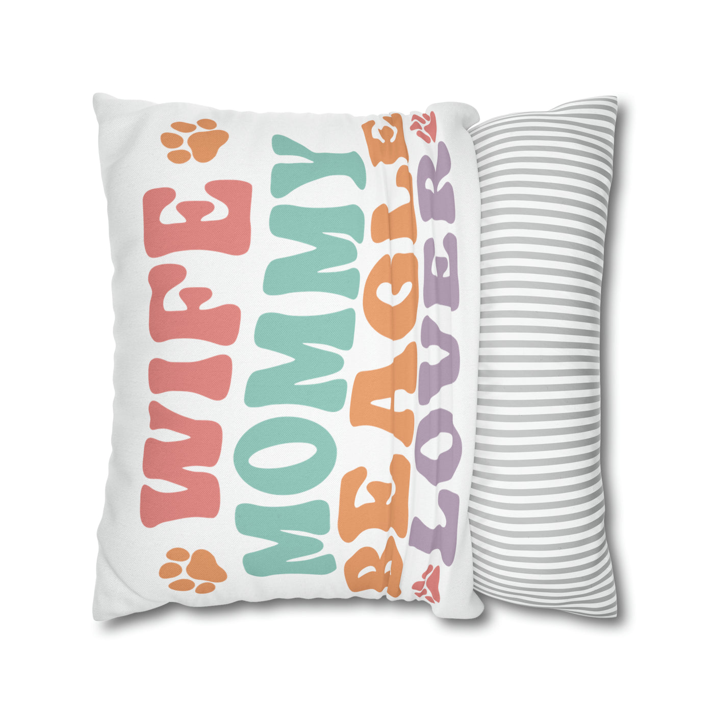 Wife Mommy Beagle Lover Square Pillow Case