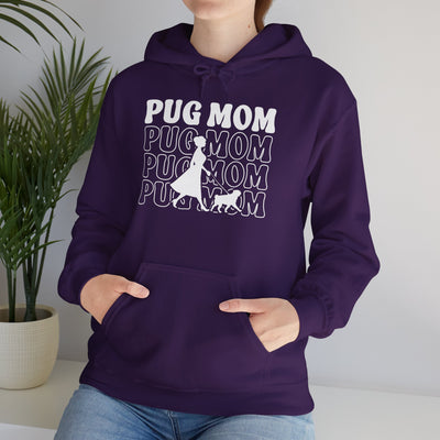 Pug Mom Walking Hoodie