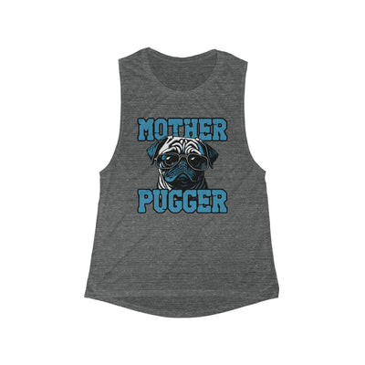 Mother Pugger Colored Print Muscle Tank