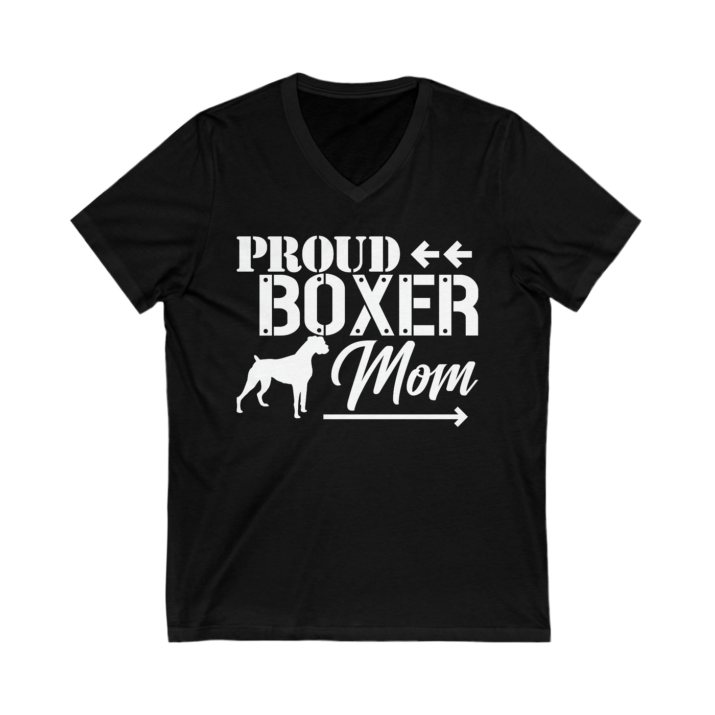 Proud Boxer Mom V-Neck
