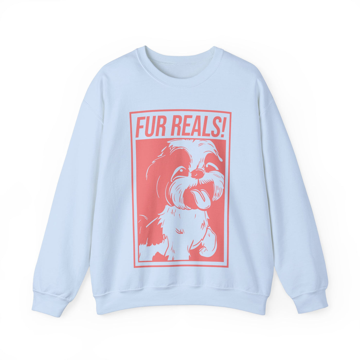 Fur Real Shih Tzu Colored Print Sweatshirt