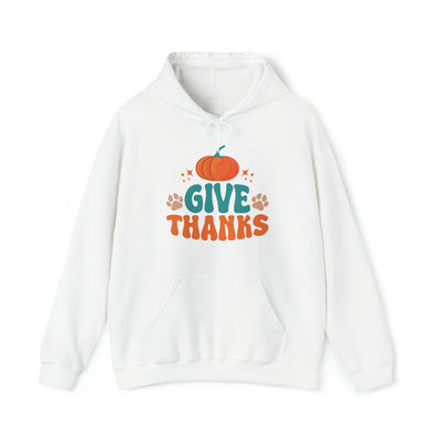 Give Thanks Colored Print Hoodie