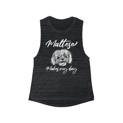 Maltese Makes My Day Muscle Tank
