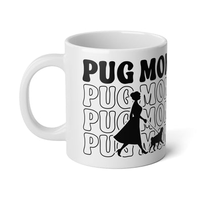 Pug Mom Walking Mug