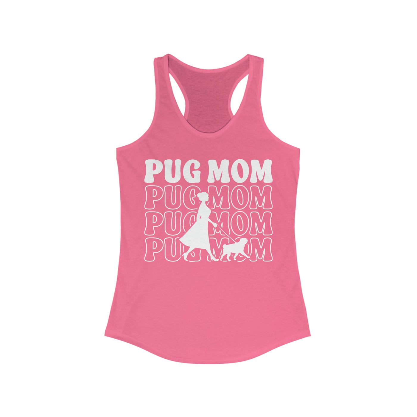 Pug Mom Walking Tank Top