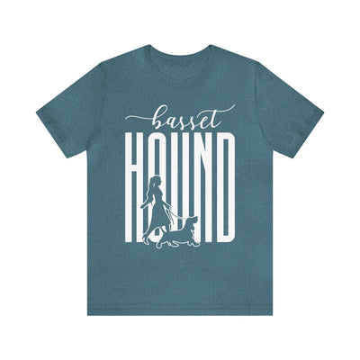 Basset Hound Dog Walking T-Shirt