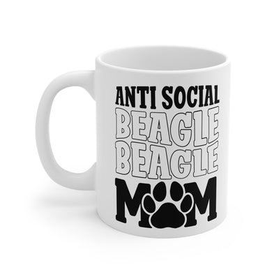 Antisocial Beagle Mom Ceramic Mug 11oz