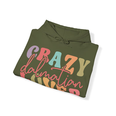 Crazy Dalmatian Lover Colored Print Hoodie