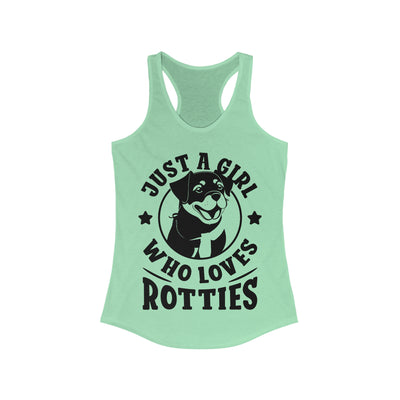 Just A Girl Who Loves Rotties Tank Top