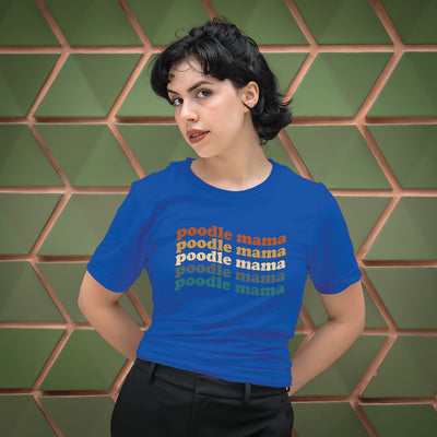 Poodle Mama Colored Print T-Shirt