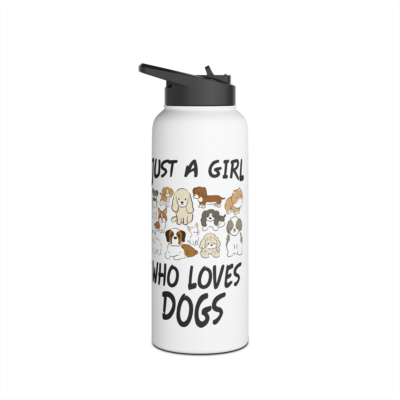 Just A Girl Who Loves Dogs Water Bottle