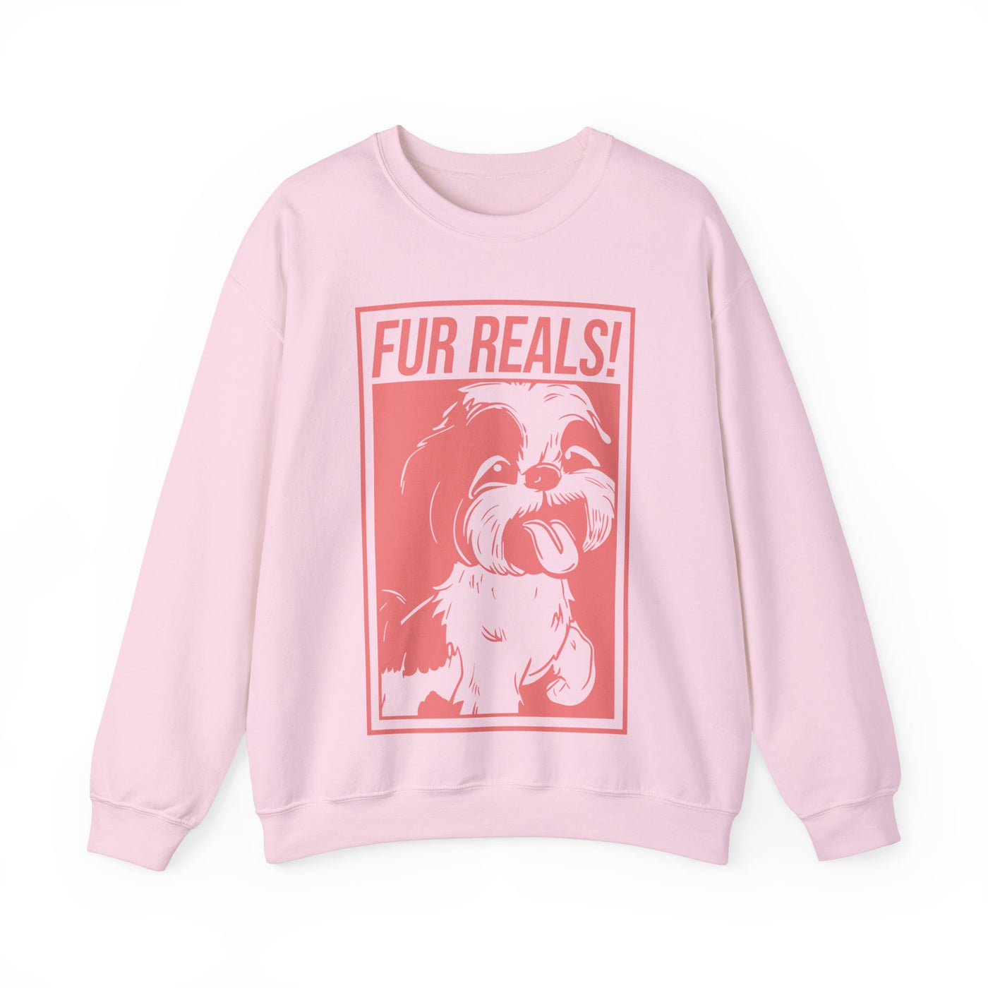 Fur Real Shih Tzu Colored Print Sweatshirt