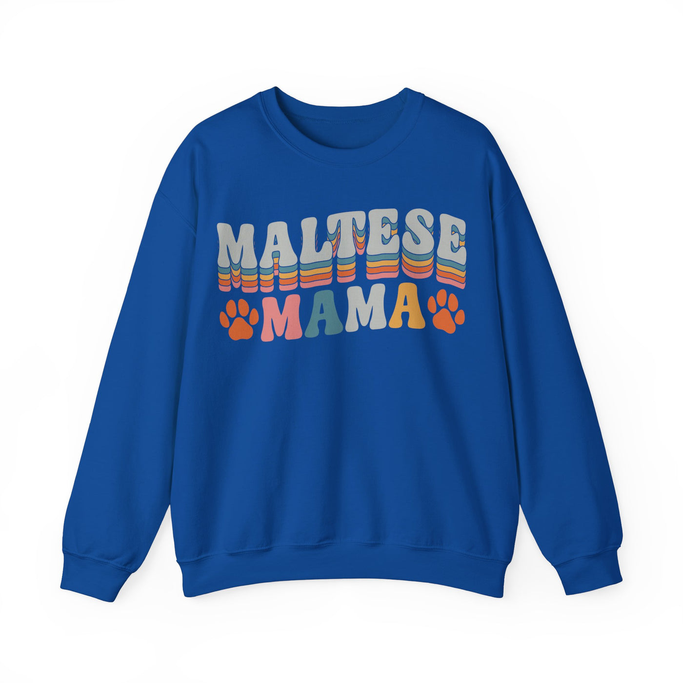 Maltese Mama Colored Print Sweatshirt