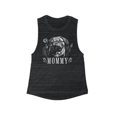 Pug Floral Muscle Tank