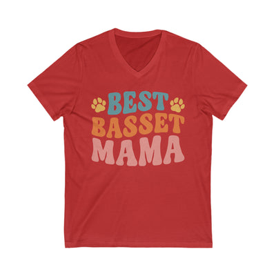 Best Basset Mama V-Neck