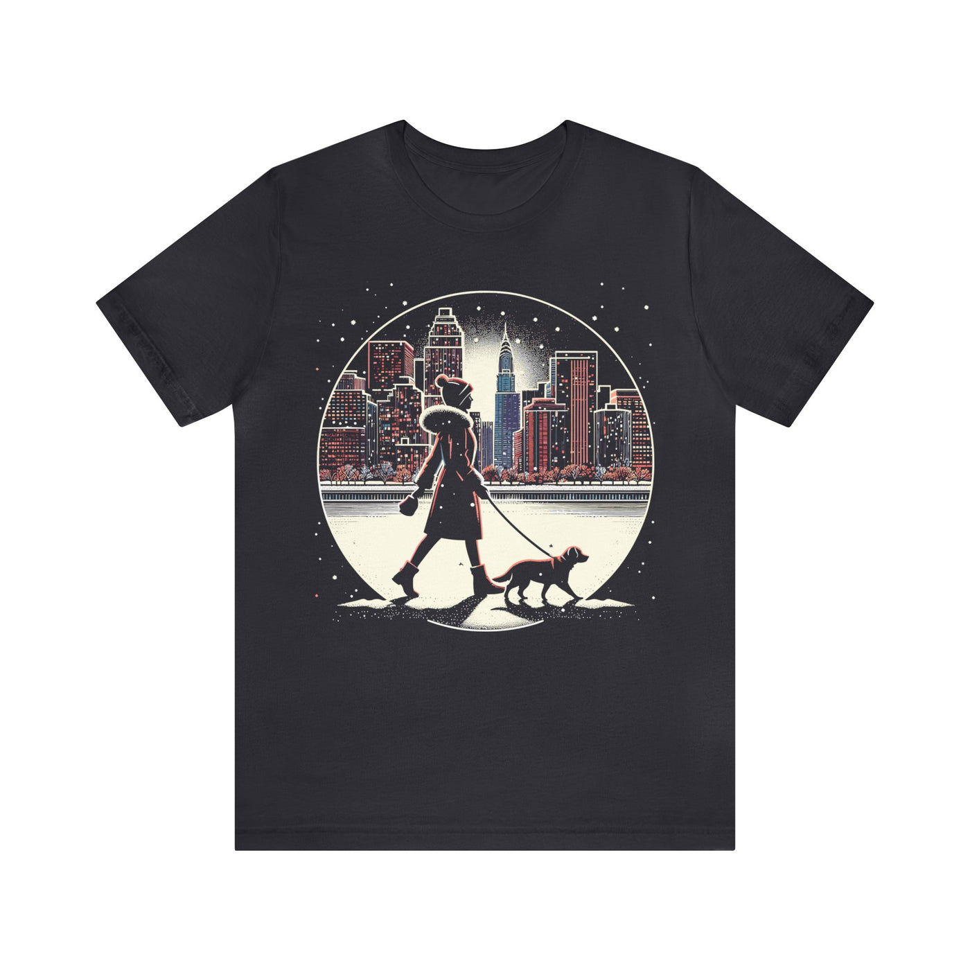 Winter Dog Walking T-Shirt