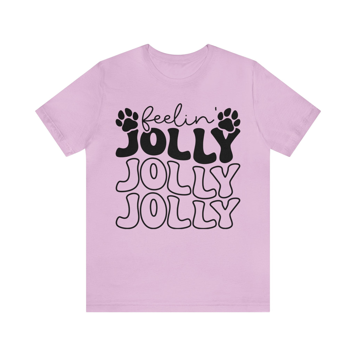 Feelin' Jolly Black Print T-Shirt