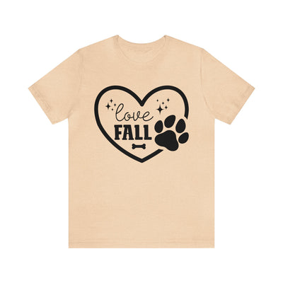 Love Fall Black Print T-Shirt