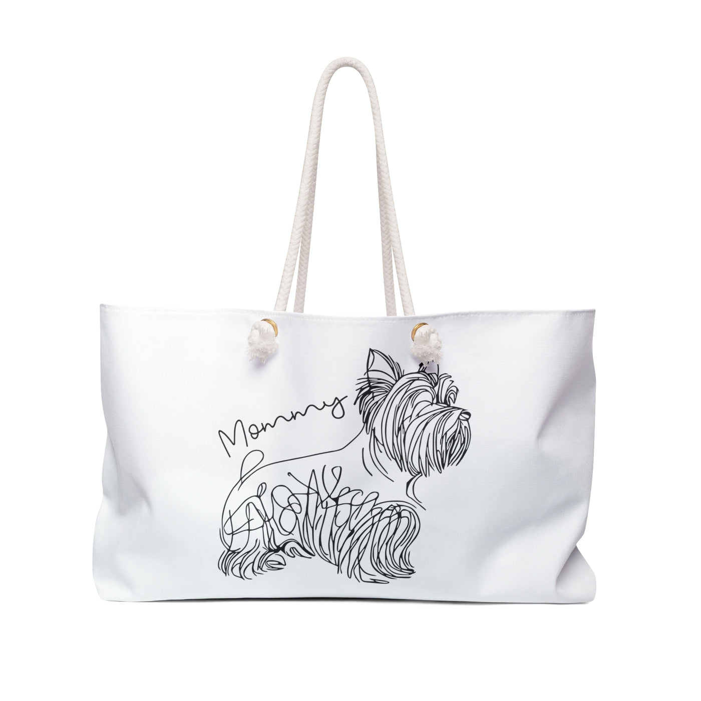 Yorkshire Terrier Line Art Weekender Bag