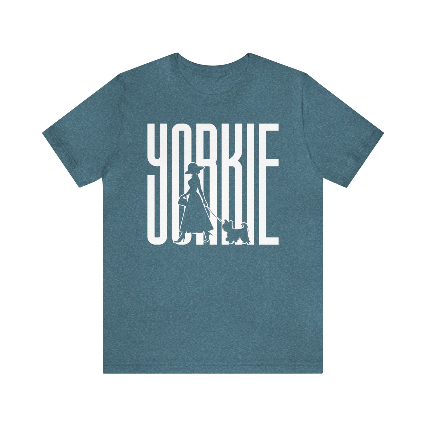 Yorkie Dog Walking T-Shirt