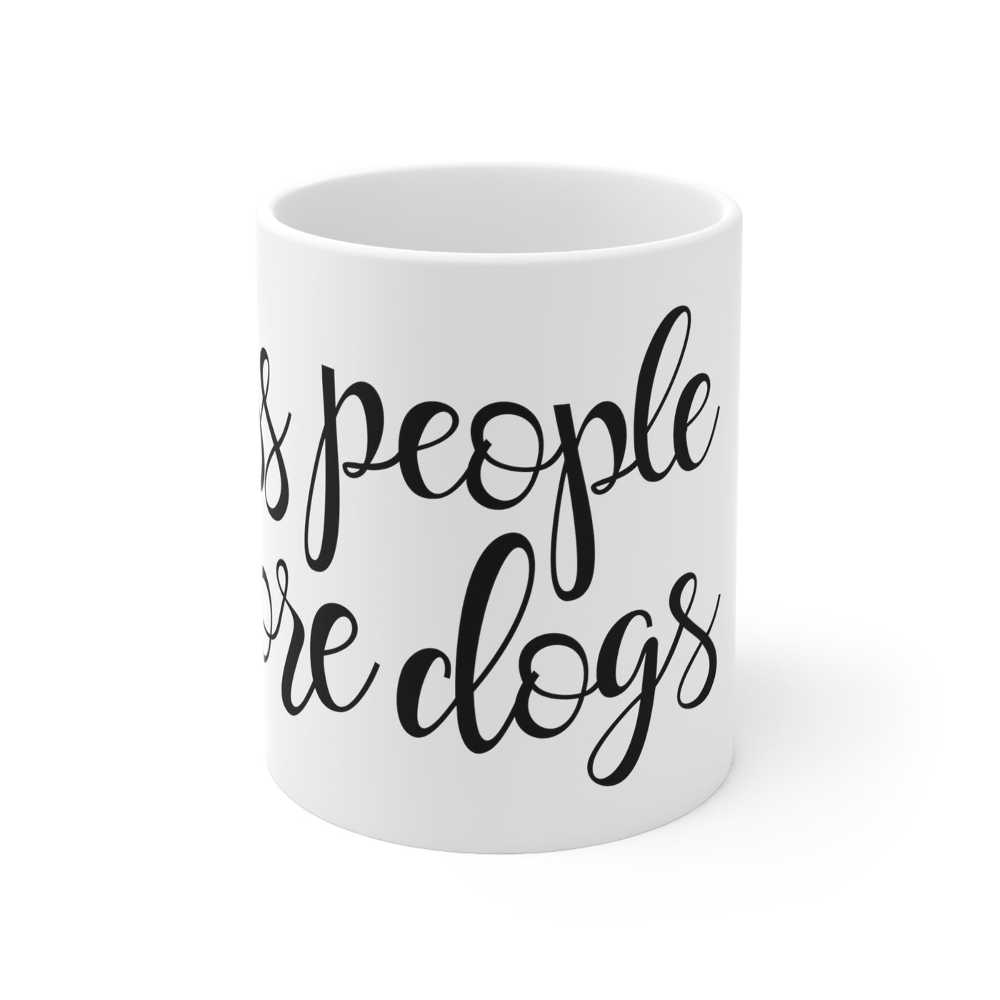 Less People More Dogs Version 2 Ceramic Mug