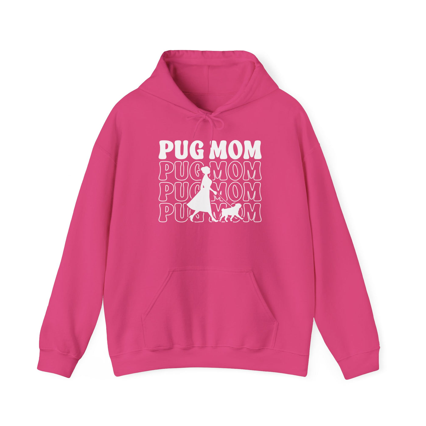 Pug Mom Walking Hoodie