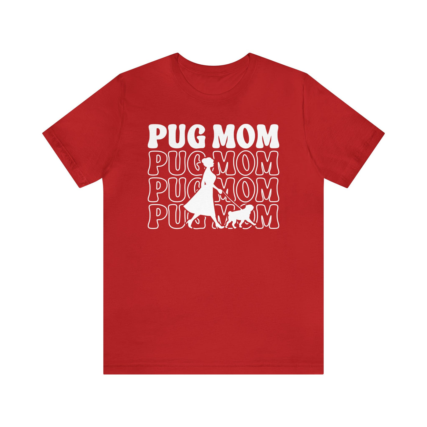 Pug Mom Walking T-Shirt