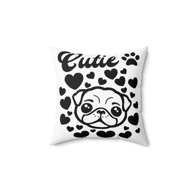 Cutie Pug Square Pillow