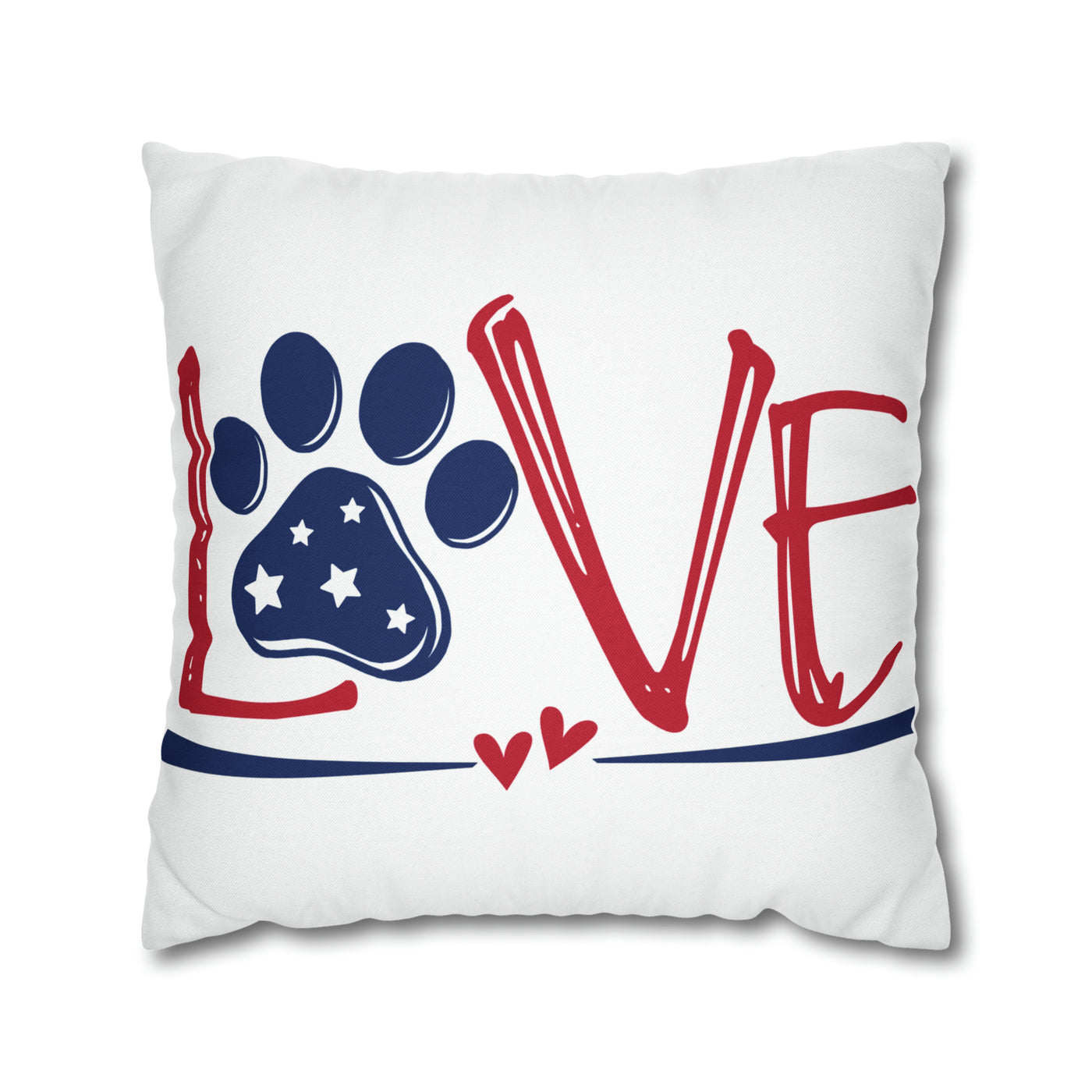 Dog Love - Americanized Square Pillow Case