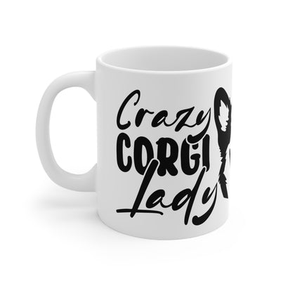 Crazy Corgi Lady Ceramic Mug 11oz