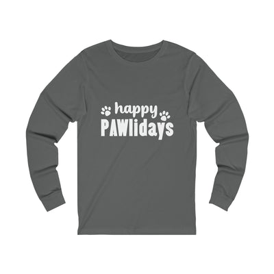 Happy Pawlidays Version 2 white print Longsleeve