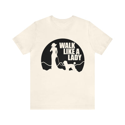 Walk Like A Lady Black Print T-Shirt