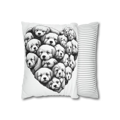 Heart Of Dogs Pillow Cover