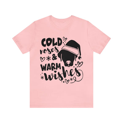 Cold Noses And Warm Wishes Black Print T-Shirt