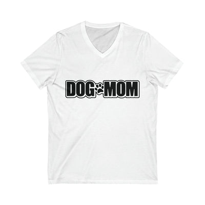 Dog mom paw Black Print V-Neck