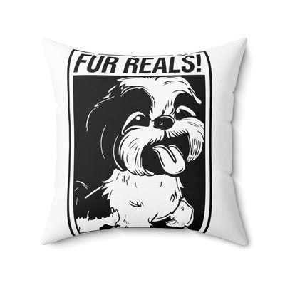 Fur Real Shih Tzu Square Pillow