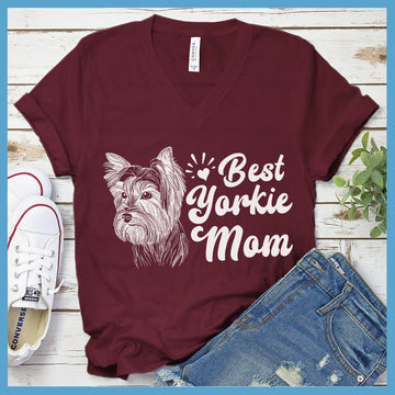 Best Yorkie Mom V-Neck