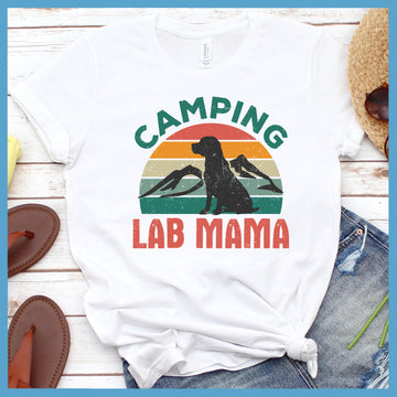 Camping Lab Mama Colored Print T-Shirt