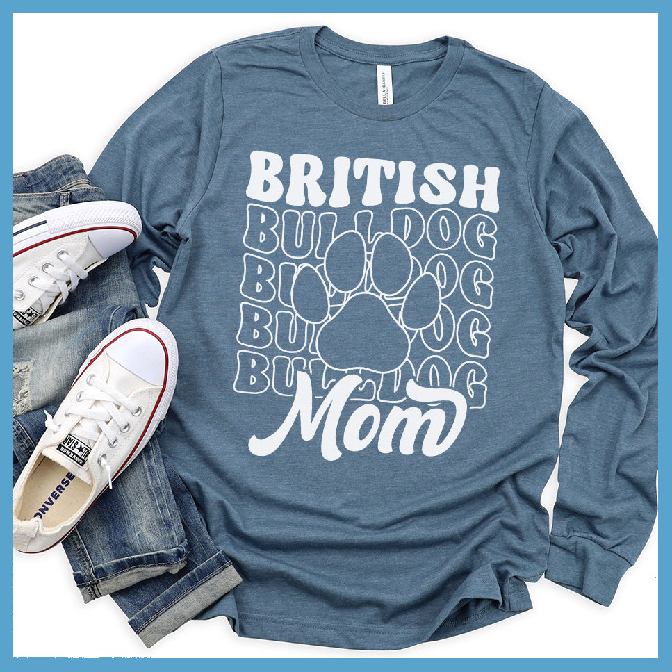 British Bulldog Mom V1 Long Sleeves