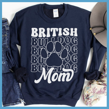 British Bulldog Mom V1 Sweatshirt