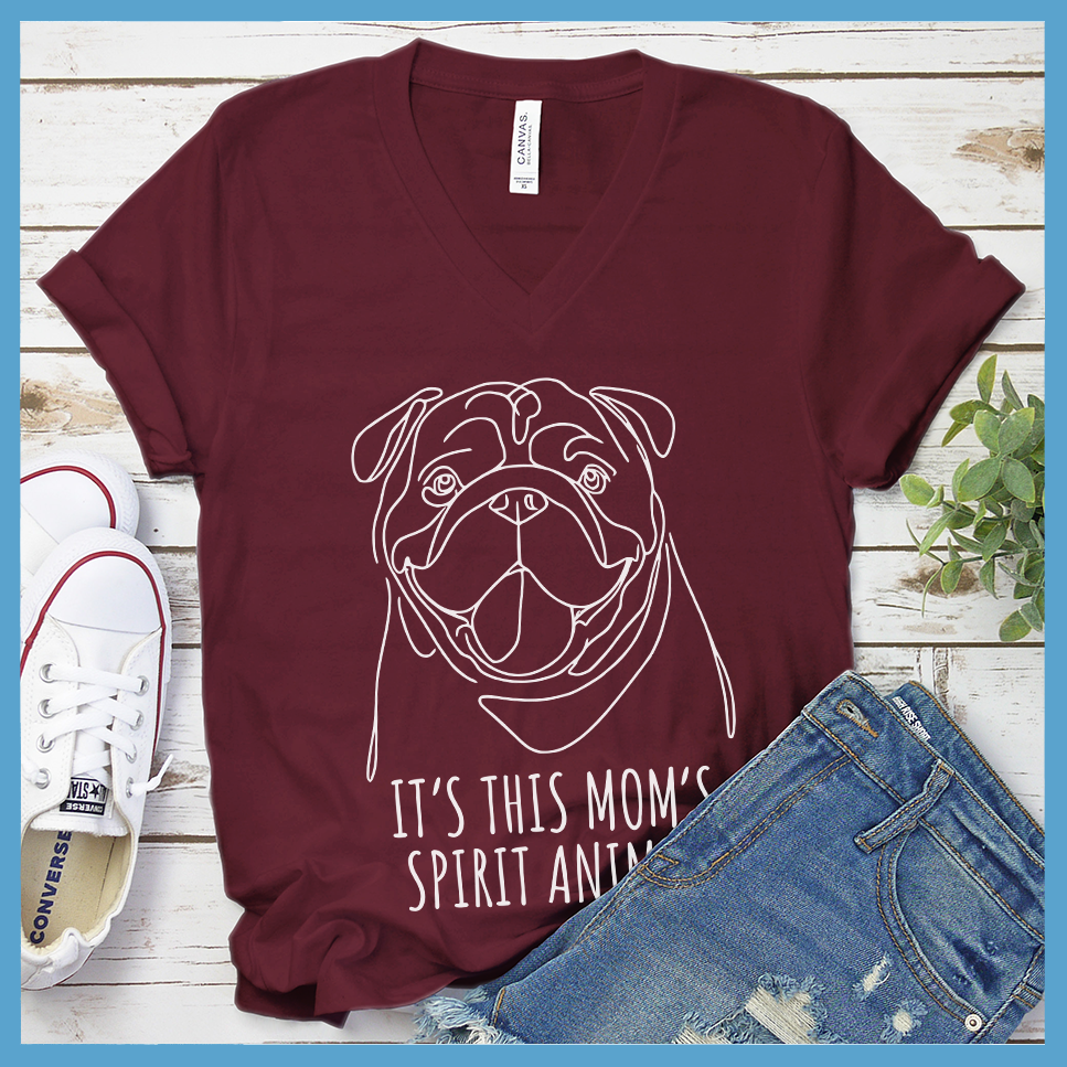 British Bulldog Spirit Animal V-Neck