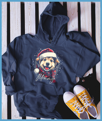 Christmas Dog Mommy Colored Print Hoodie