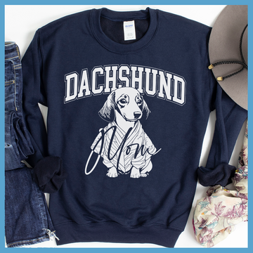 Dachshund Mom College  Sweatshirt