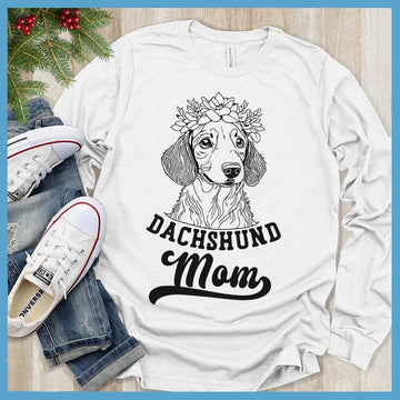 Dachshund Mom Floral Long Sleeve