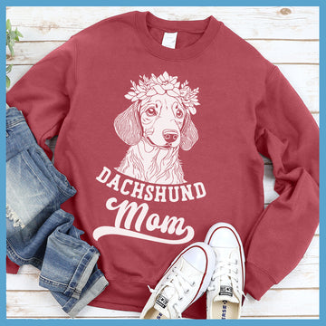 Dachshund Mom Floral Sweatshirt