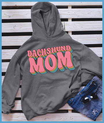 Dachshund Mom Typography Hoodie