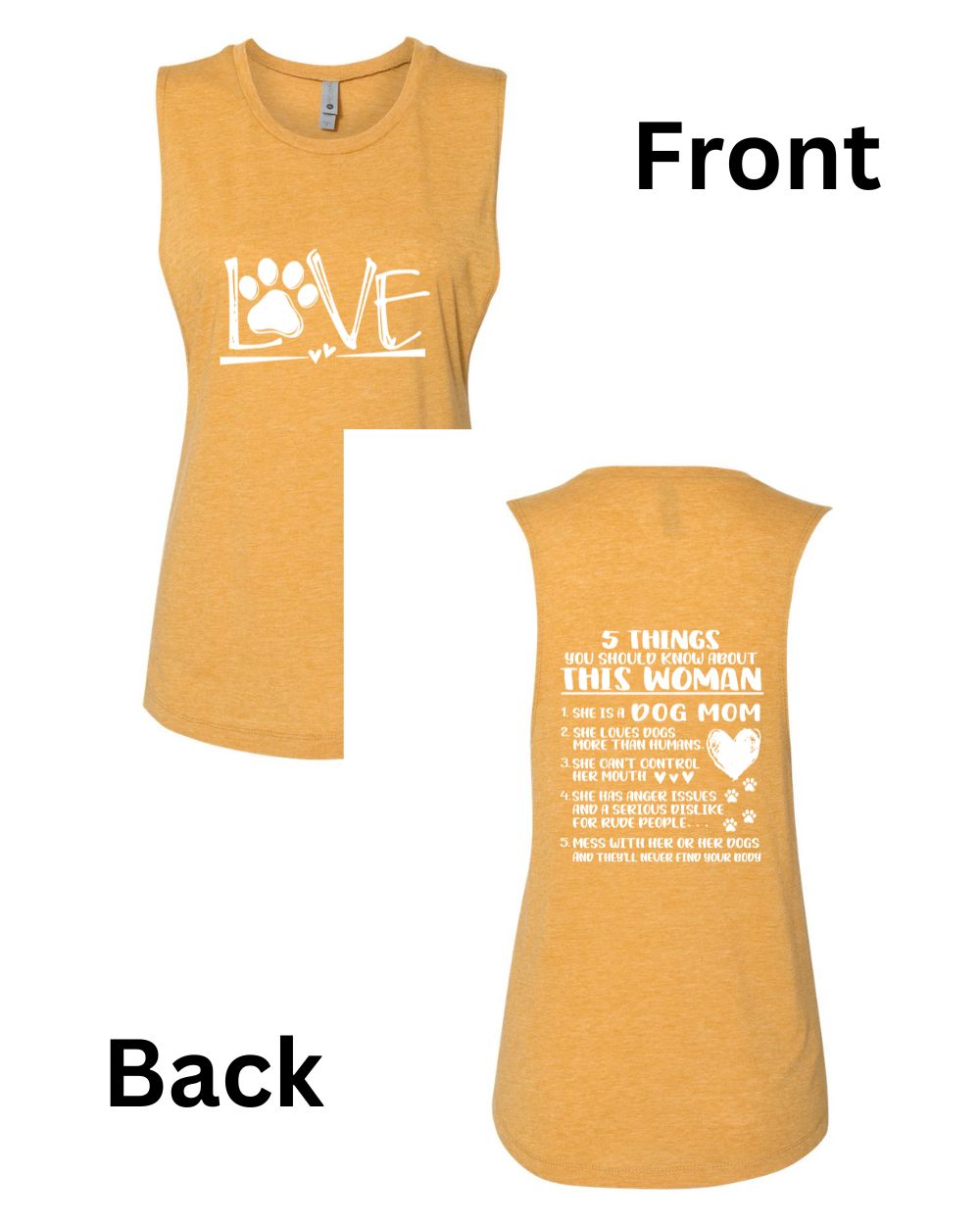 Dog Love, Proud Dog Mom Version 2 Muscle Tank - Project 2520