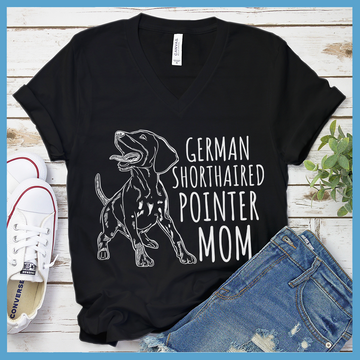 German Shorthaired Pointer Mom V-Neck