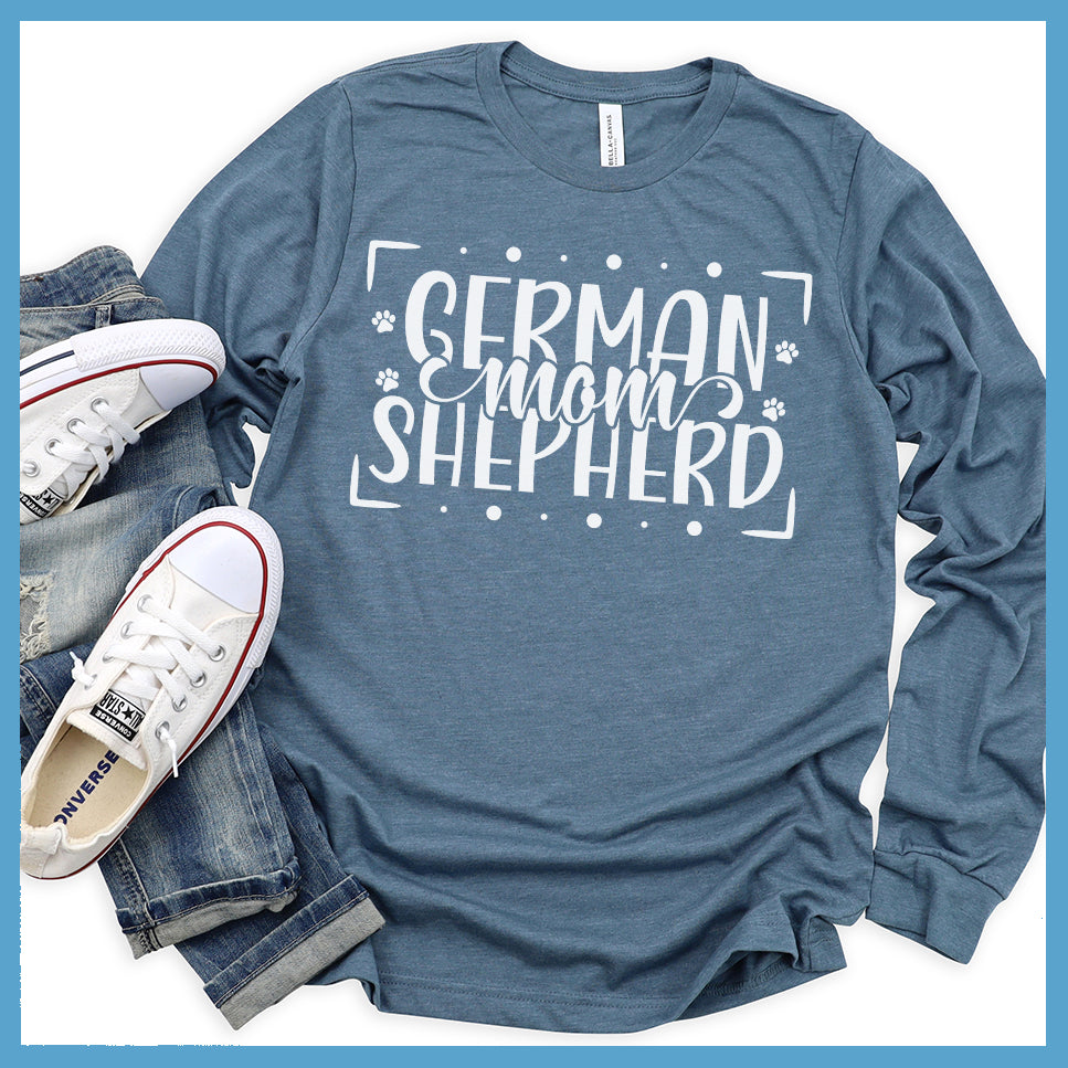 German Shepherd Mom Frame Long Sleeves