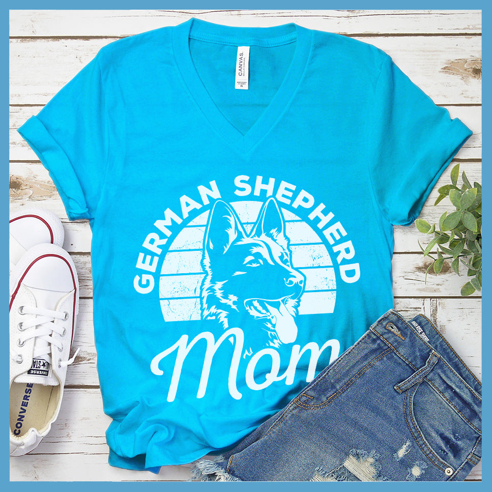 German Shepherd Mom V-Neck